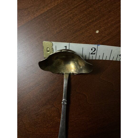 Antique Madsen & T Baagoe Electroplate Silver Danish Gravy Sauce Ladle 5.5” - Picture 12 of 14